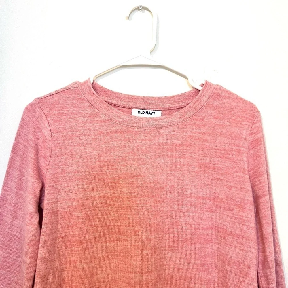 2/$15 Old Navy - Girls Pink Lightweight Long Sleeve Sweater Top | Size L (Girls)
